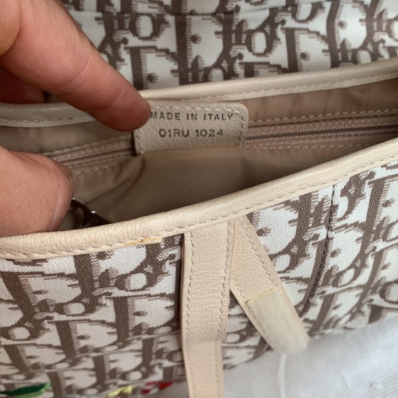 Christian Dior Vintage Embroidered Trotter Saddle Bag Authentic - Picture 10 of 16